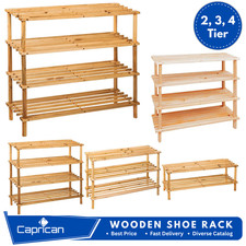 Wooden Shoe Rack Footwear