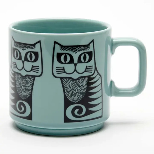 Cat mug hornsea retro ceramic - cat,