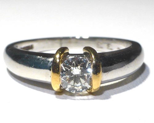 Diamond platinum ring 88 - platinum,