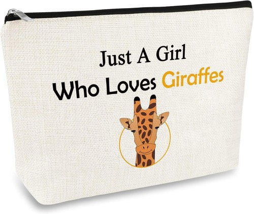 Giraffe gifts makeup bag - giraffe,
