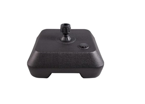 Fillable flag pole base to - pole,