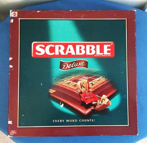 Scrabble deluxe board game - deluxe,