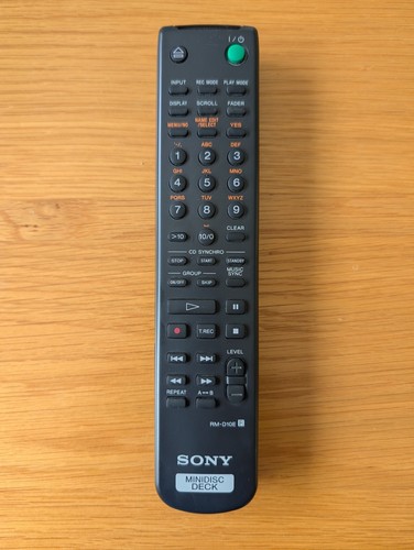 Original sony d10e - rm-d10e, minidisc