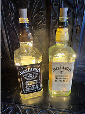Jack Daniels  2x1 Litr Bottle Old No7 & Honey With Battery  LED String Lights
