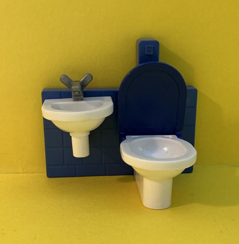 Playmobil toilet sink police - playmobil,