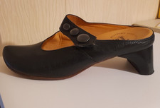 BLACK LEATHER "THINK" SHOES