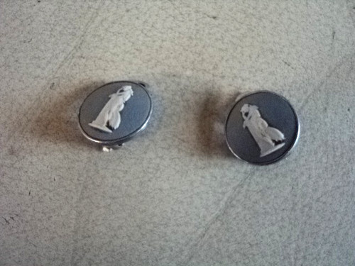 Vintage wedgwood earrings - vintage,