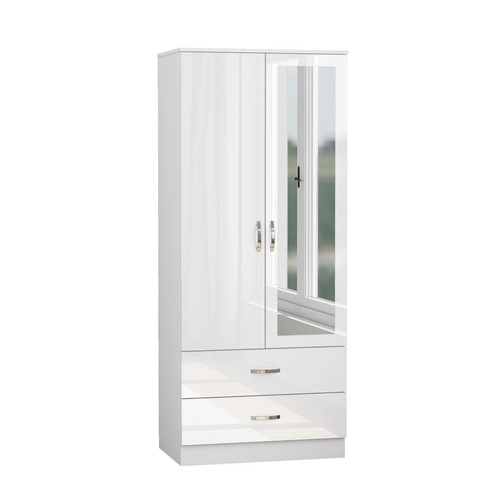 Wooden door wardrobe with - wooden, 2