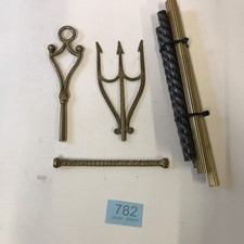 Brass Barley /Rope Twist  & Fluted Tubes Finials For Craft Models, Diorama # 782