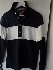 BNWOT Tommy Hilfiger navy blue cotton Rugby Shirt UK men's Small. 42 inch chest