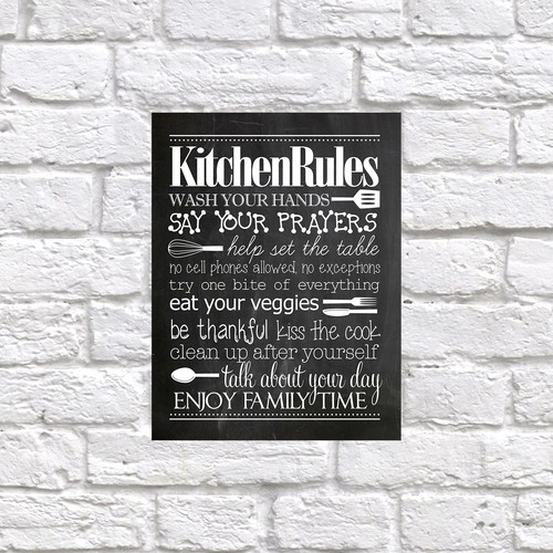 Kitchen rules retro - kitchen, metal