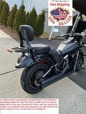 BLACK Sissy Bar Backrest with