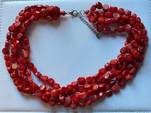 Vintage coral statement choker - vintage,