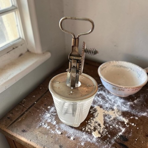 Vintage jar top hand egg - jar,