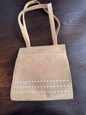 *Genuine* Charles Jourdan Beige Suede Handbag *Very Good Condition*