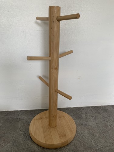 Bamboo mug tree kitchen - mug,