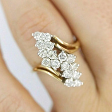 14K Yellow Gold Over 1.00 Ct