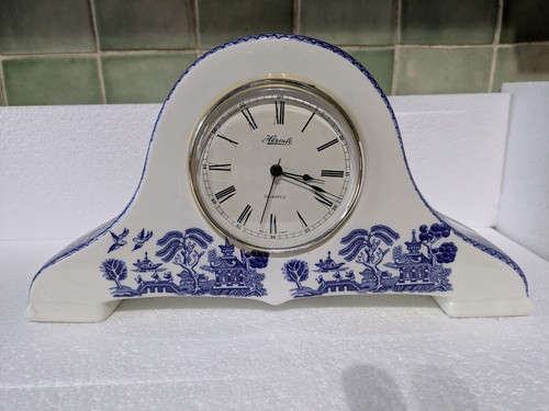 Regal blue willow mantle - mantle, clock