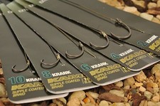 Korda NEW Krank Hook Rig Ready Pre Tied Carp Fishing Rigs x3 *All Sizes & Types*