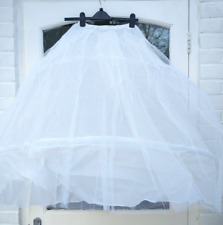 Crinoline underskirt white petticoat elasticated waist 26"-36" size 8 -14 