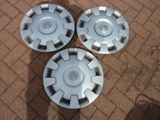 VAUXHALL ASTRA /ZAFIRA 3 X WHEEL TRIMS 16 INCH GENUINE  GM PARTS USED