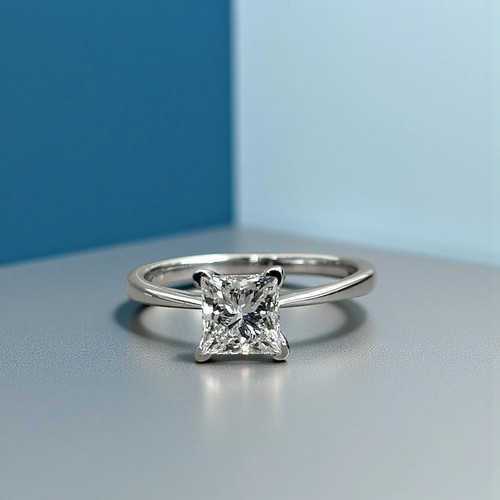 14k white gold - white, diamond