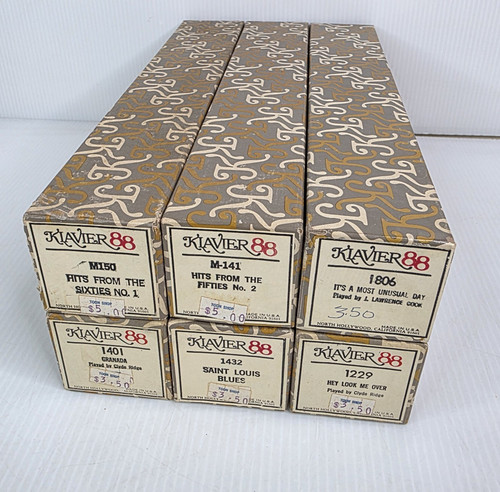 Klavier piano rolls lot - klavier, 88