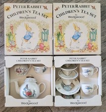 Vintage Wedgwood PETER RABBIT Children's Tea Set 10 Piece  Beatrix Potter Boxed