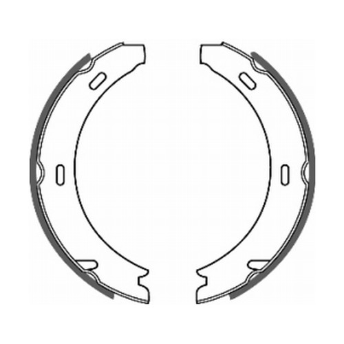 Parking brake shoes set - , rear