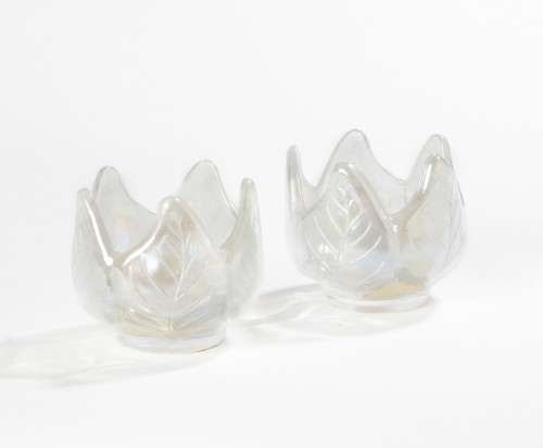 Pearlescent tea light - , holders