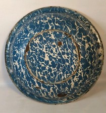 Antique Blue Swirl Graniteware