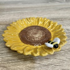 Small ceramic sunflower - ceramic,