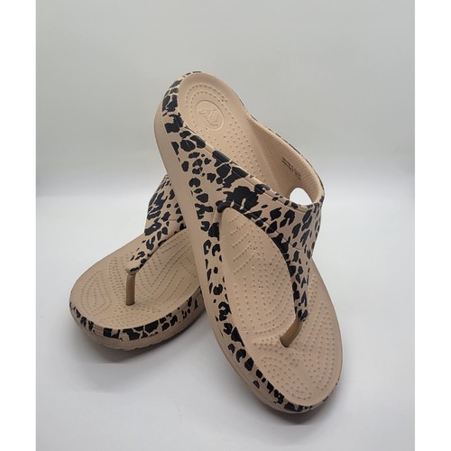 Crocs sloane leopard flip - crocs,