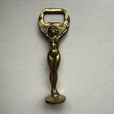 Vintage brass Art Deco bottle