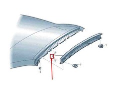 VW EOS 1F Wind Deflector