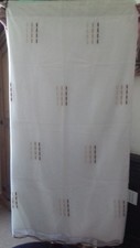 Embroidered Fully Lined Pencil Pleat Voile Curtains -Cream - 54"x 54"