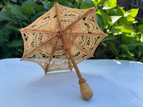Vtg miniature doll parasol - vtg,