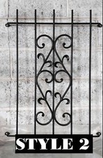 -- WINDOW SECURITY GRILLES --- bars, garage, office, home, ornamental, raised --