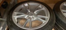 Four Genuine Porsche 911 997 Carrera S 18” Alloy Wheels And Tyres See Pictures.