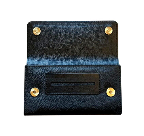 Soft black leather - soft, tobacco