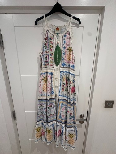 Farm rio embroidere blend midi - farm,