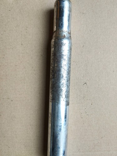Vintage chrome steel seat post - vintage,