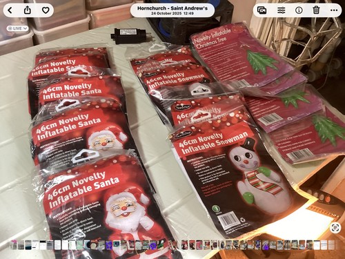 Job lot modern christmas items - job,