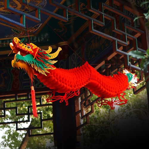 Spring festival dragon - spring, lantern