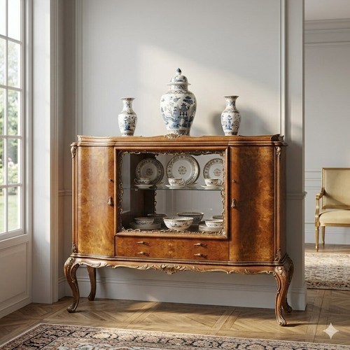 Antique cupboard chippendale - antique,