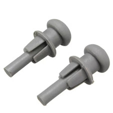 Parcel shelf clips made - shelf, of