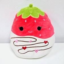 Squishmallows Scarlet the White Chocolate Dipped Strawberry 8" Valentines