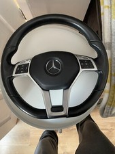 MERCEDES C CLASS W204 220CDI AMG LINE 11-2015 FLAT BOTTOM STEERING WHEEL & ABAG