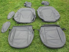 Genuine Mercedes V Class Front Driver Passenger Black Nappa Leather Seat Covers