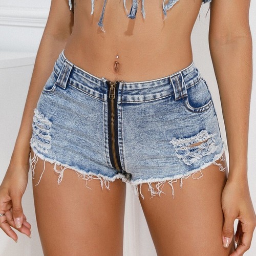 Women ripped denim - women, shorts